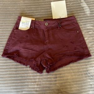Angel Kiss High Rise shorts - Size 5 - Maroon color
